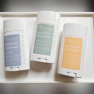 NWT SET OF 》3《 PS CLEAN DEODORANTS: HYDRATING, NOURISHING, & DAILY DETOX!